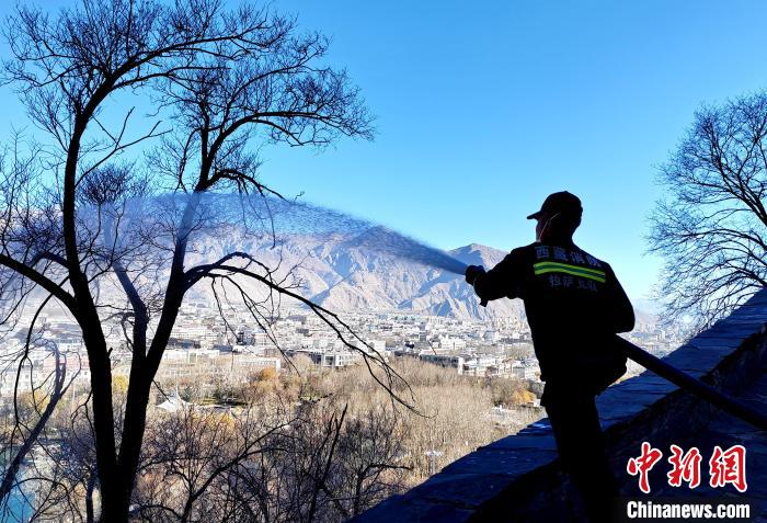 12月6日，布達(dá)拉宮消防救援大隊(duì)在布達(dá)拉宮山體林草區(qū)域開展?jié)窕ぷ鳌！㈣?攝